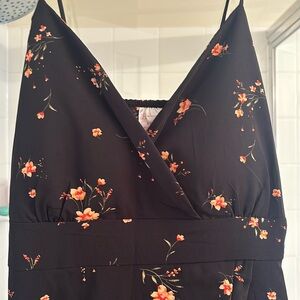 No boundaries floral high low dress